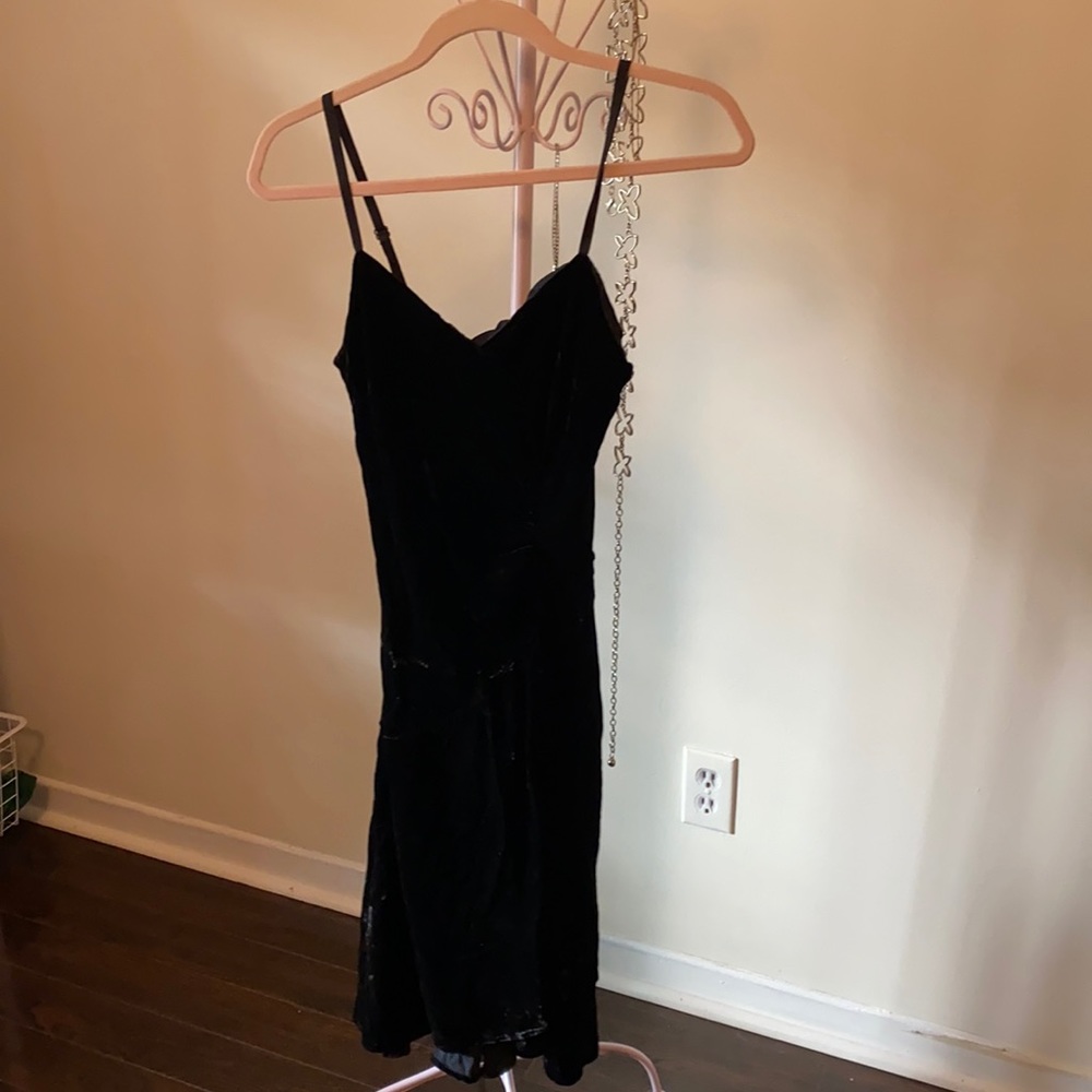 Club Monaco silk velvet dress